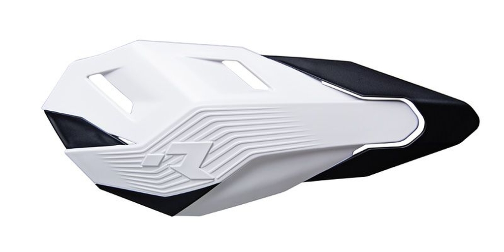 RACETECH (RTECH) kryty páček HP3 barva bílá černá (se 2 typy držáků na řidítka a rukojeti) (RACETECH (RTECH) kryty páček HP3 barva bílá černá (se 2)