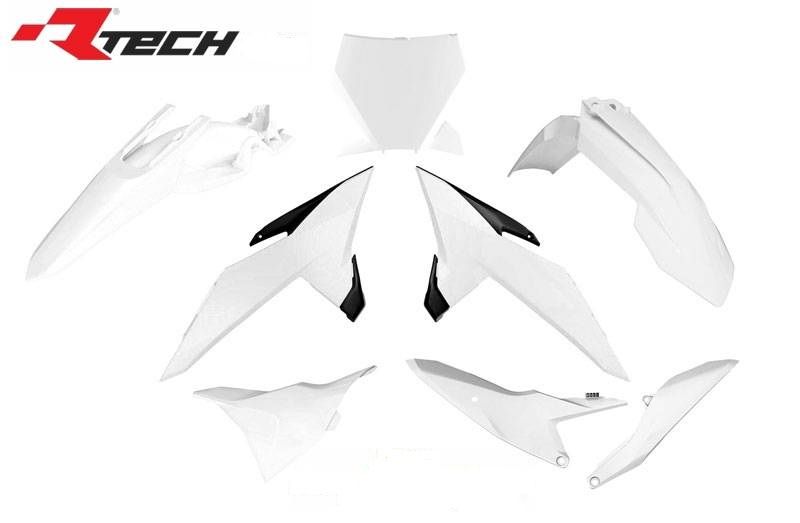 RACETECH (RTECH) kompletní sada plastů KTM SX 85 25 barva bílá / černá (RACETECH (RTECH) kompletní sada plastů KTM SX 85 25 barva bílá / černá)