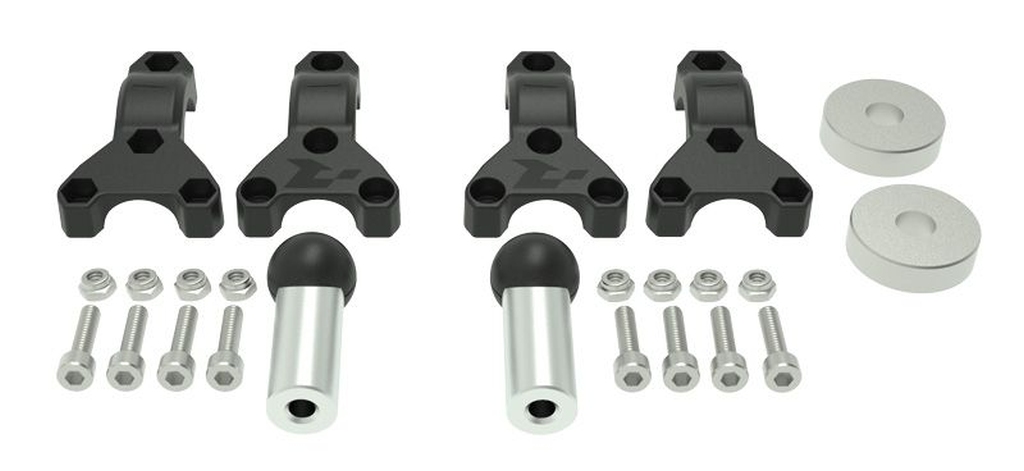 RACETECH (RTECH) montáž krytů páček (handbarů) HP3 ADVENTURE BMW GS 1200/1250