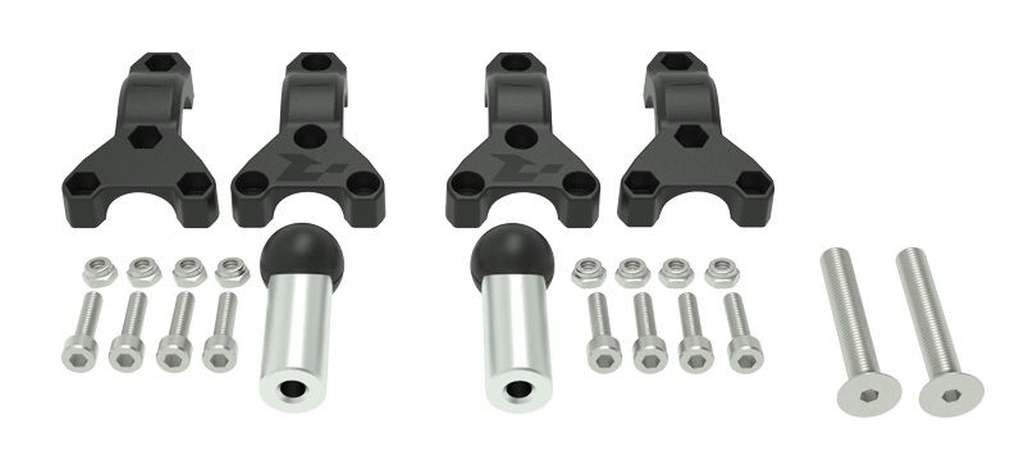 RACETECH (RTECH) montáž krytů páček (handbarů) HP3 ADVENTURE BMW GS 700/800