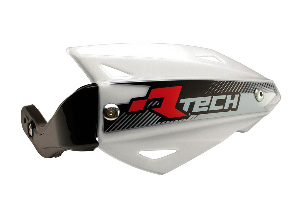 RACETECH (rtech) lever covers vertigo atv colour white (with 3 types of handlebar grips) (R-KITPMATVBN0)
