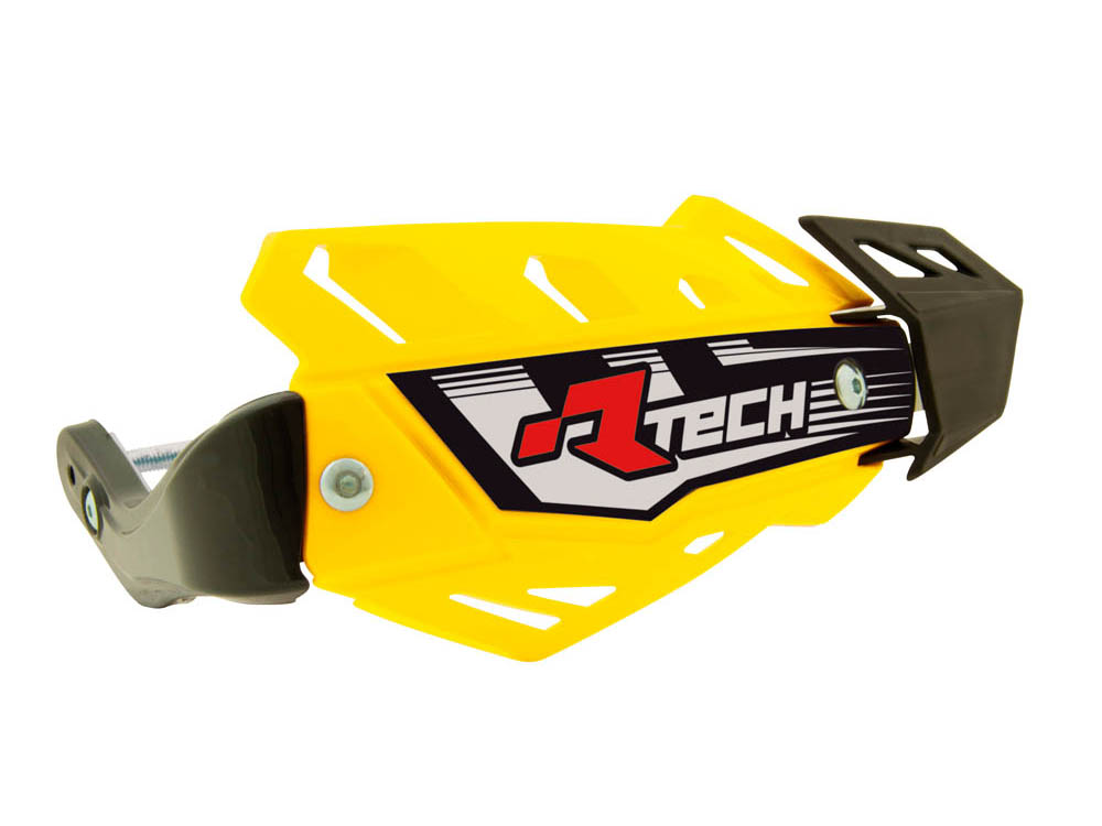 RACETECH (rtech) lever covers flx atv/quad colour yellow (with 3 types of handlebar grips) (R-KITPMATVGIF)