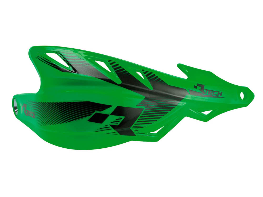 RACETECH (rtech) lever covers raptor colour green (with fixing on steering 22,2mm and 28,6mm) (R-KITPMRPVE00)