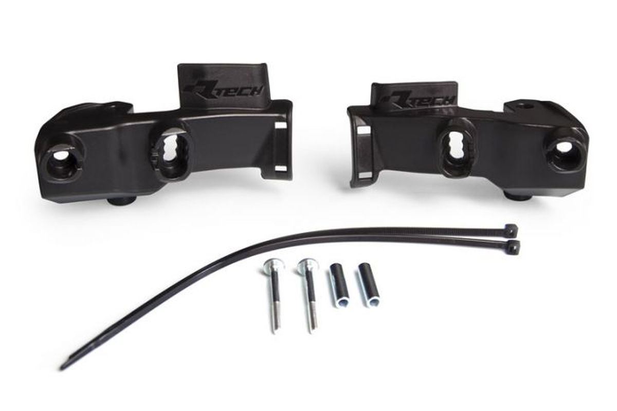 RACETECH (rtech) set assembly to handbars hp1/hp2/hp3 colour black (with clutch and brake pump covers lackingtec) (R-KITSUPHP3NR)