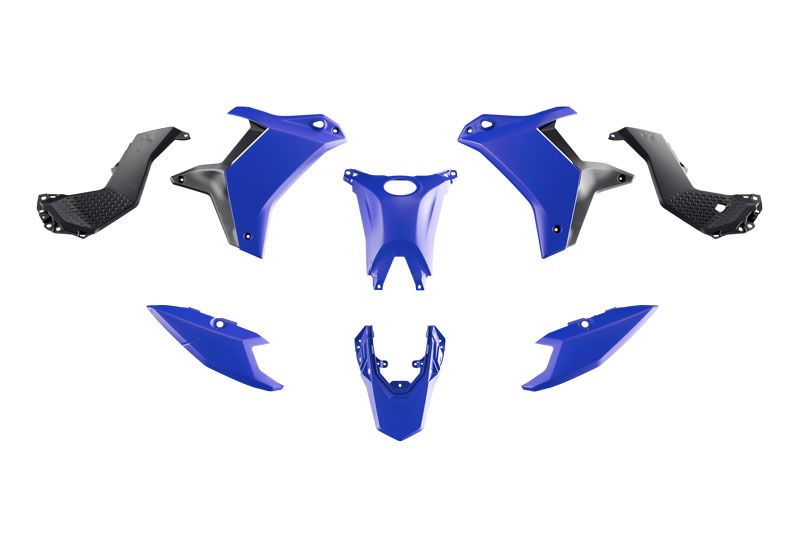 RACETECH (rtech) complete set of plastics (without front mudguard) t7 YAMAHA tenere 700 25-26 colour light blue / black (R-KITT70-BL2-025)