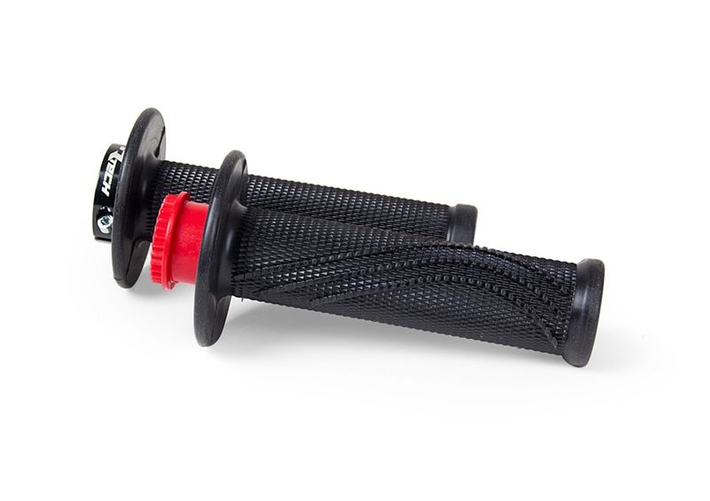 RACETECH (rtech) grips R20 LOCK-ON (22+25mm) colour black + 3 cable adapters to motorcycles BETA (R-MPRNRBETA20)