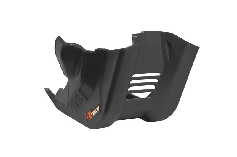 RACETECH (RTECH) 2025/12 kryt motoru z technopolymeru KTM EXCF 450 / 500 SXF 250 / 450 22-25, HUSQVARNA TC / FC 250 / 350 / 450 23-25, GAS GAS ECF 250 / 350 / 450 / 500 24-25 barva černá