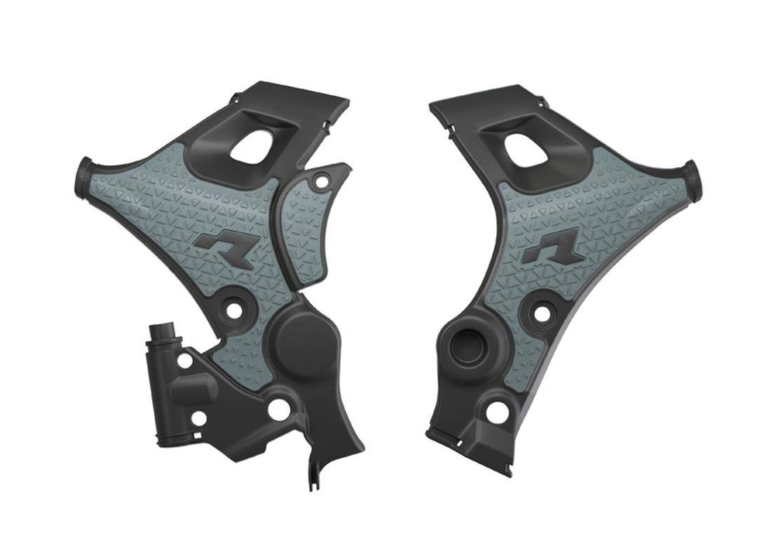 RACETECH (rtech) frame covers revolution HONDA xl 750 transalp 23-25 colour black / gray (R-PRTALPNRGR24)