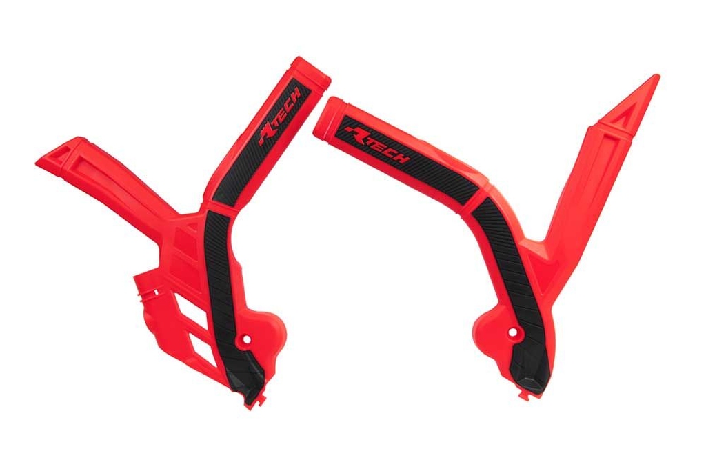 RACETECH (rtech) complete frame covers BI-MATERIAL super grip BETA rr 125 / 250 / 300 / 350 / 430 / 480 20-21 colour red black (R-PRTBETRSNR1)
