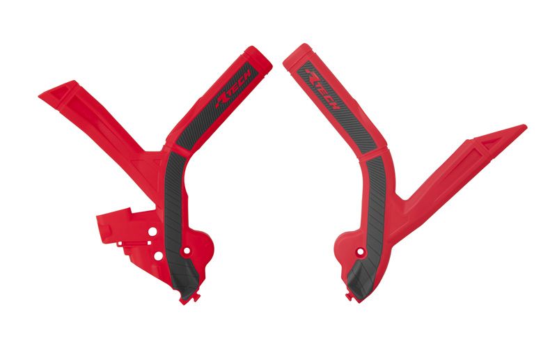RACETECH (rtech) complete frame covers BI-MATERIAL super grip BETA rr 250 / 300 / 350 / 390 / 430 / 480 24, colour red / black (R-PRTBETRSNR2)