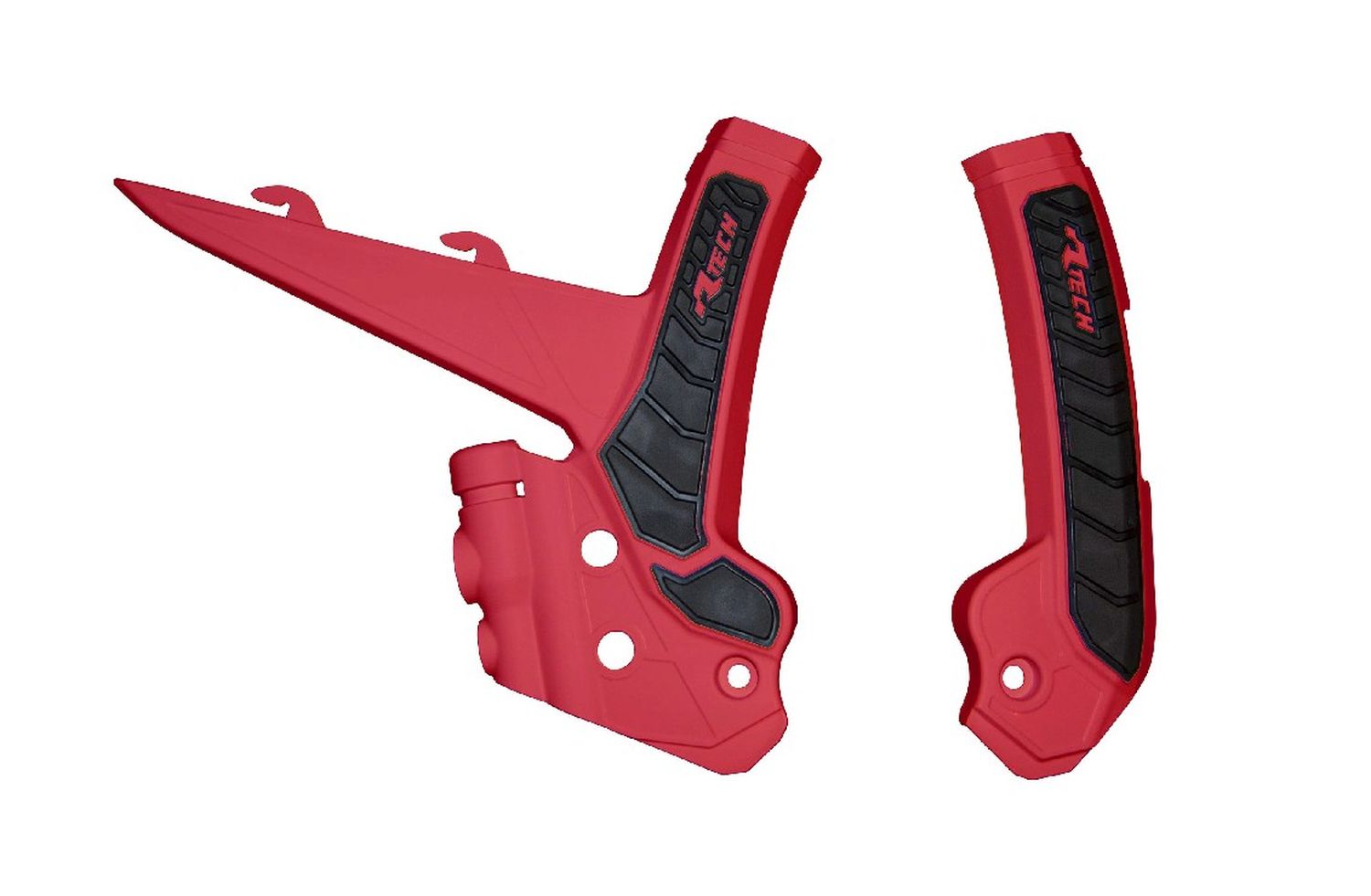 RACETECH (RTECH) 2025/12 kompletní kryty rámu BI-mateRIAL SUPER GRIP GAS GAS MC 125 / 250 24, MCF 250 / 450 FACTORY EDITION 23-24, MCF / ECF 250 / 350 / 450 24, barva červená / černá
