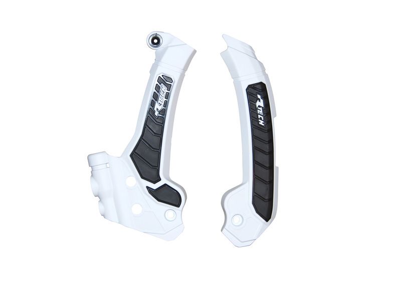 RACETECH (rtech) complete frame covers BI-MATERIAL super grip HUSQVARNA fc 250 / 450 22-23, fs 450 23-24, tc / fc 125 / 250 / 300 / 350 / 450 23-24, te 125 / 250 / 300 / 350 / 450 / 501 24, tx 300 / 350 / 450 23-24 colour white / black (R-PRTHSQBNNR3)