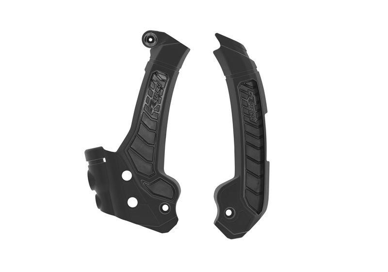RACETECH (rtech) complete frame covers BI-MATERIAL super grip HUSQVARNA fc 250 / 450 22-23, fs 450 23-24, tc / fc 125 / 250 / 300 / 350 / 450 23-24, te 125 / 250 / 300 / 350 / 450 / 501 24, tx 300 / 350 / 450 23-24 colour black (R-PRTHSQNR003)