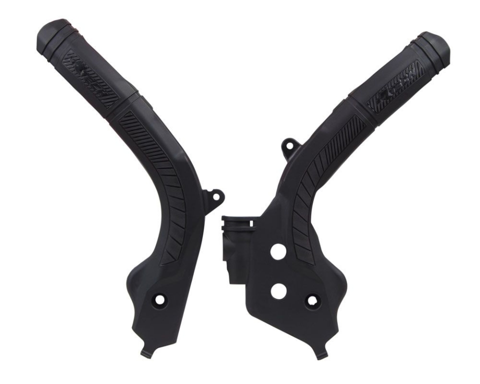 RACETECH (rtech) complete frame covers BI-MATERIAL super grip KTM sx 125/150 16-18, sx 250 17-18, exc/excf 250/350/450 17-19, sxf 250/350/450 16-18 colour black (R-PRTKTMNR001)