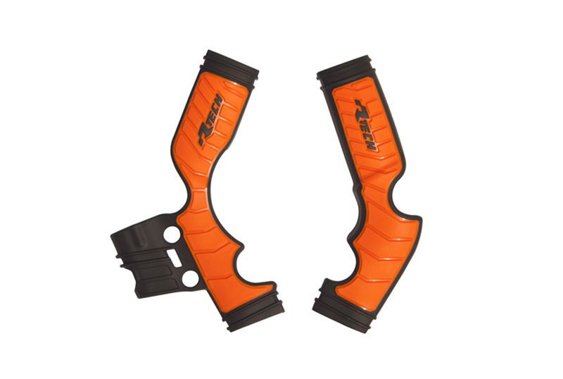 RACETECH (RTECH) 2025/12 kompletní kryty rámu BI-mateRIAL SUPER GRIP KTM SX 65 16-24 barva oranžová / černá (RACETECH (RTECH) 2025/12 kompletní kryty)