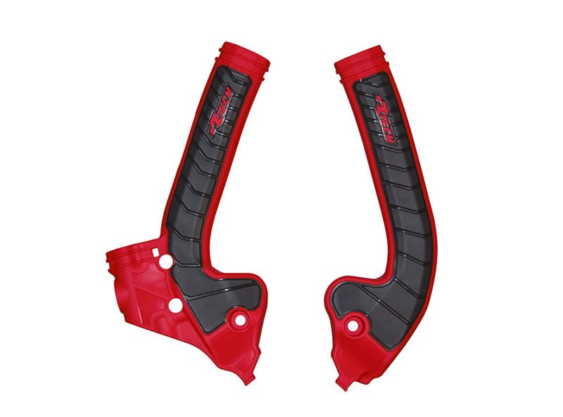 RACETECH (rtech) complete frame covers BI-MATERIAL super grip GAS GAS mc 85 21-24 colour red / black (R-PRTKTMRGNR5)