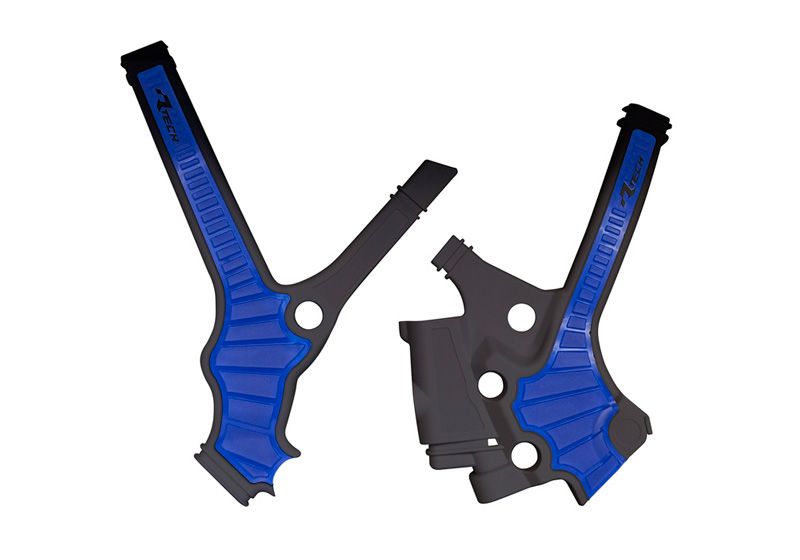 RACETECH (RTECH) 2025/12 kompletní kryty rámu BI-mateRIAL SUPER GRIP YAMAHA YZ 85 22-24 barva černá / světle modrý (RACETECH (RTECH) 2025/12)