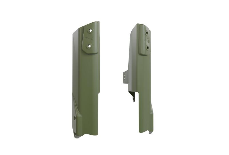RACETECH (rtech) telescope covers revolution HONDA xl 750 transalp 23-25 paint dark green - onlyfor assemblybottomm fender RACETECH (R-PSALPVN0024)
