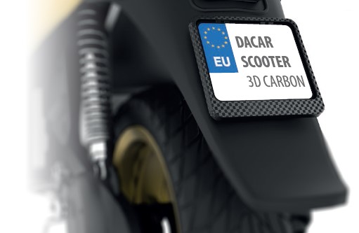 Levně BIKETEC rám POD tabulky registrační skútr barva 3D KARBON (48792) (BIKETEC rám POD tabulky registrační skútr barva 3D KARBON (48792))