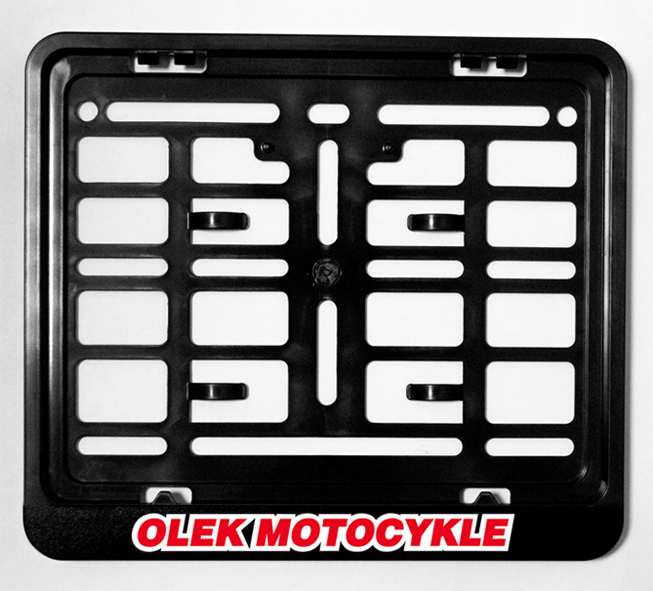 Levně BIKETEC rám POD tabulky registrační motocykl barva černá s logem olek motocykly (BIKETEC rám POD tabulky registrační motocykl barva černá s logem)