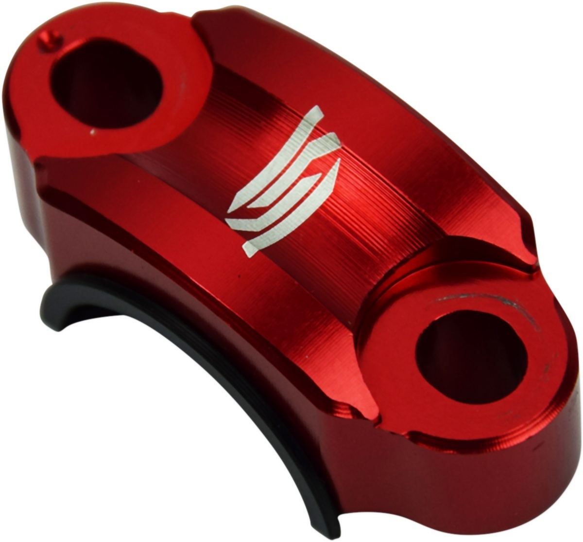 Racing universal clamp mount for brake, clutch lever colour red SCAR RBC3