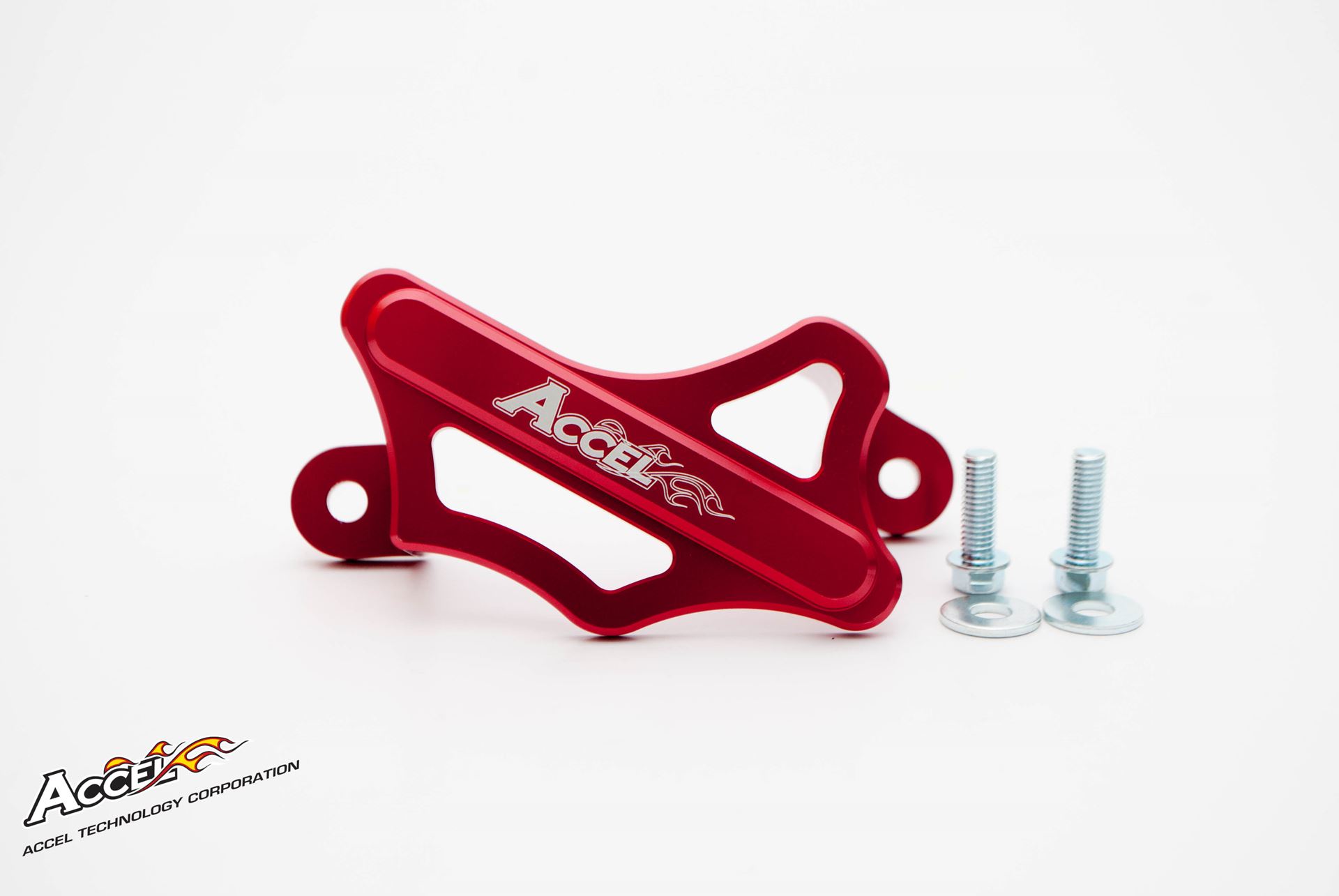 ACCEL kryt zadního brzdového třmenu HONDA CR/CRF 02-16, hliníková, barva červená