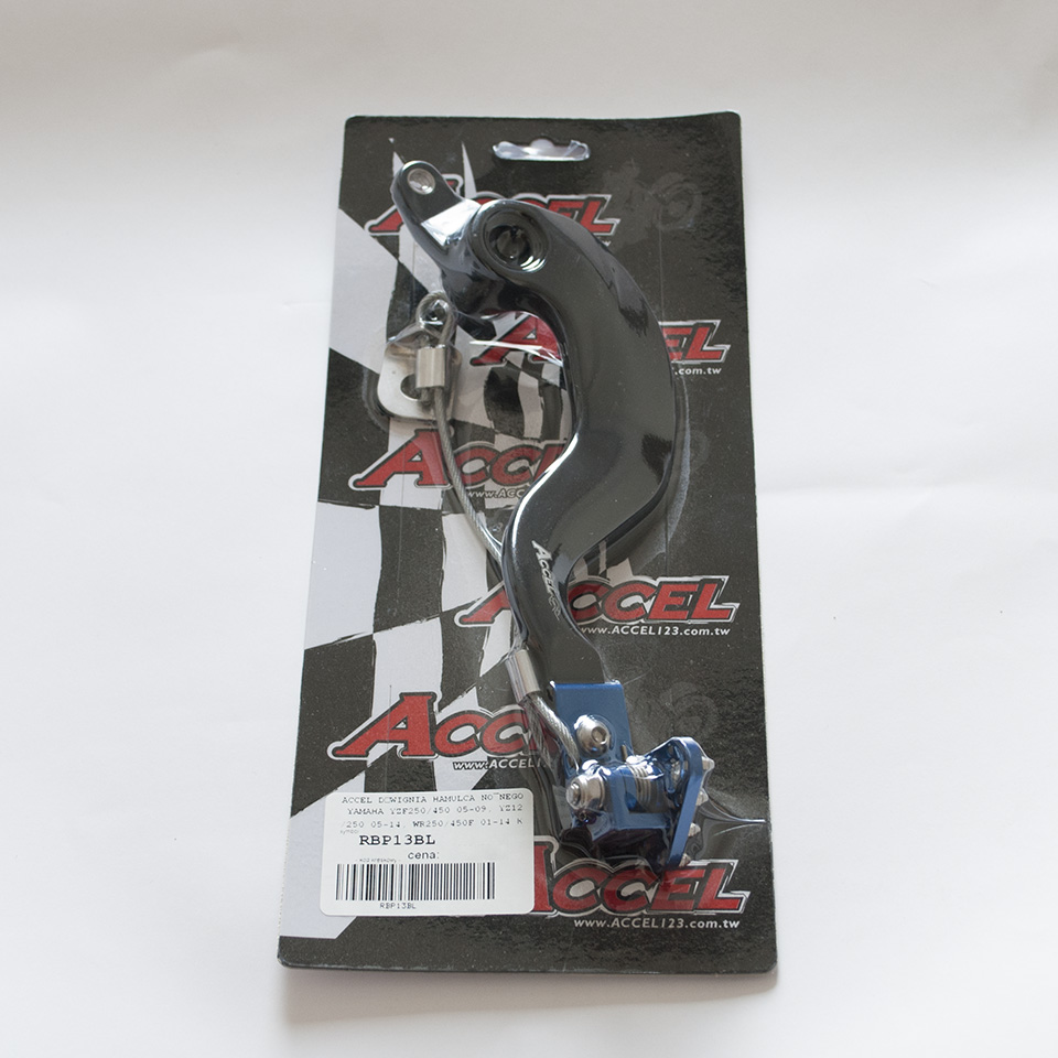 ACCEL páka nožní brzdy YAMAHA YZ 125 / 250 97-24, YZF 250 00-05, YZF 400 / 426 / 450 98-09, WRF 250 / 450 01-09 KOR světle modrý