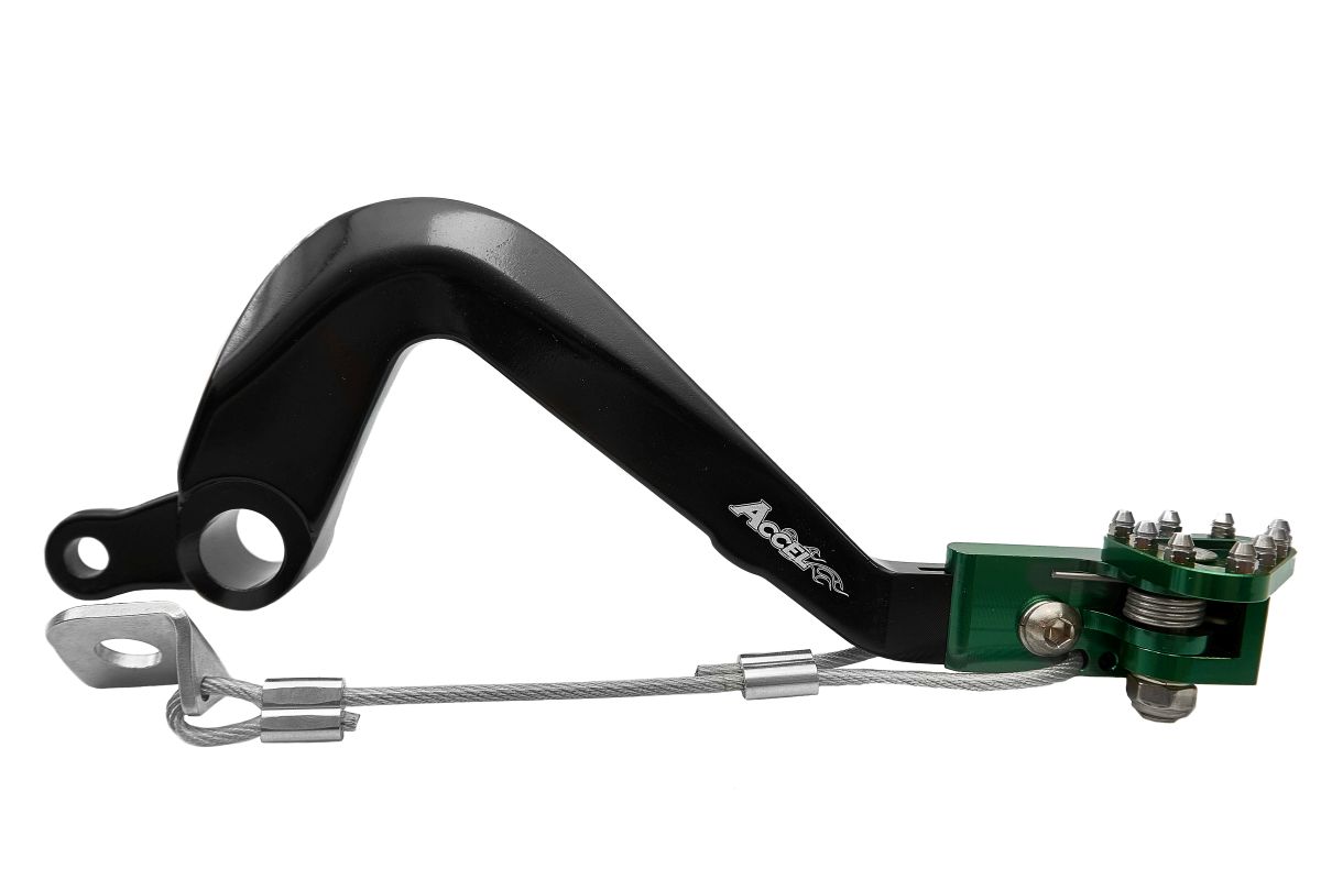 ACCEL páka nožní brzdy KAWASAKI KX 80/ KX 100 01-18 barva zelená -