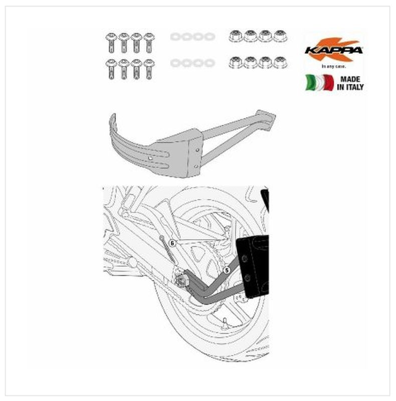 Levně KAPPA montáž blatníku KRM02 YAMAHA MT-07 TRACER 16-19 - nahrazuje RM2130KIT (KAPPA montáž blatníku KRM02 YAMAHA MT-07 TRACER 16-19 - nahrazuje)