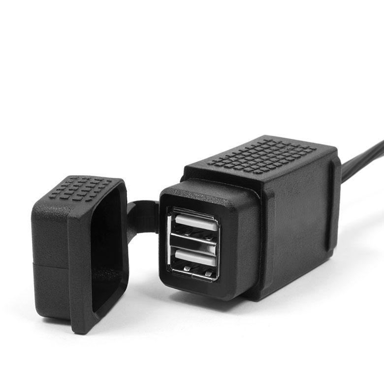 Levně BIKETEC motocyklová zásuvka MUS43 DIN ISO 4165 BMW i TRIUMPH USB montáž na řídítka (EL) (BIKETEC motocyklová zásuvka MUS43 DIN ISO 4165 BMW i TRIUMPH)