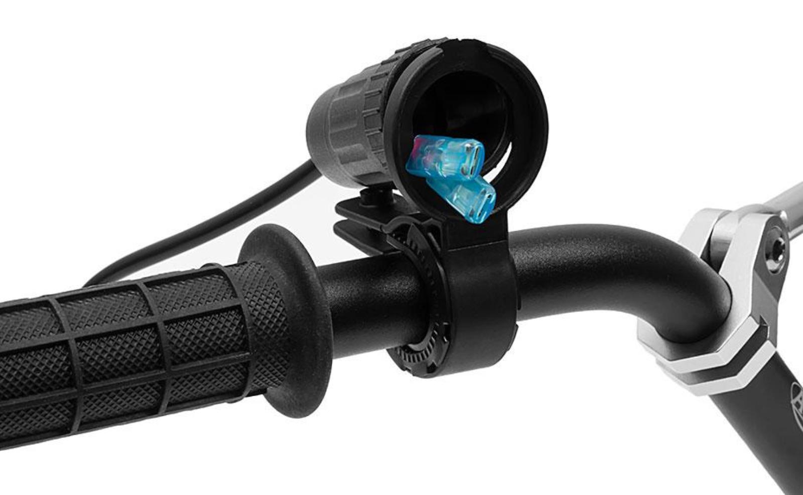 Levně BIKETEC adaptér do zásuvek USB i zapalovače montované na řidítka - komplet (EL) (BIKETEC adaptér do zásuvek USB i zapalovače montované na řidítka -)