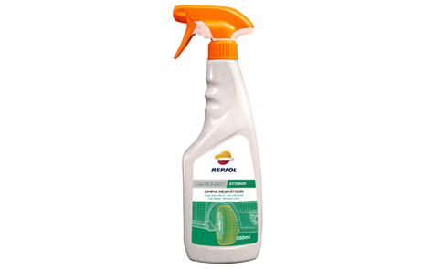 REPSOL čistič a konzervační prostředek na pneumatiky TIRE CLEANER sprej 500ML (6)