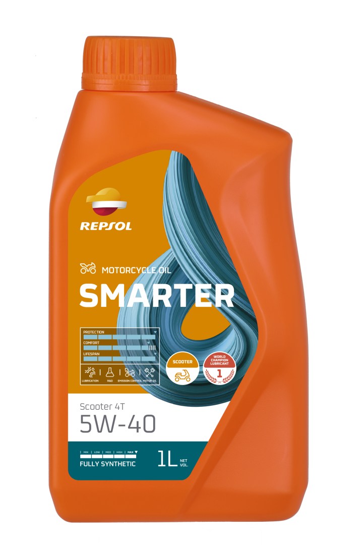 REPSOL motorový olej 4T SMARTER SCOOTER 5W40 1L MA2 (12) - nahrazuje RPP2060JHC (REPSOL motorový olej 4T SMARTER SCOOTER 5W40 1L MA2 (12) - nahrazuje)