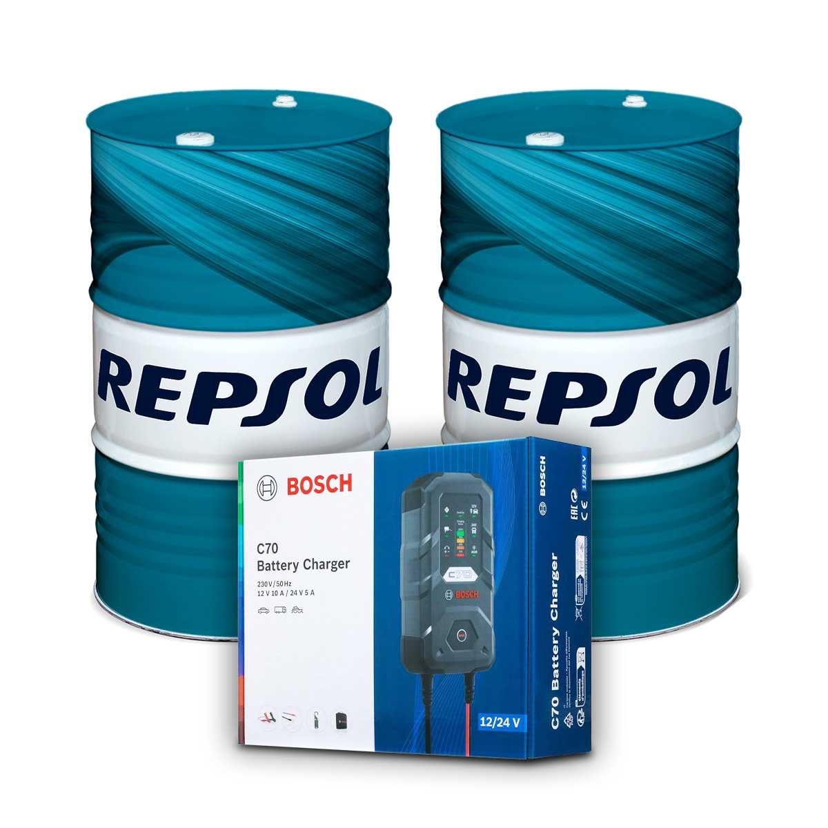 REPSOL motorový olej 4T SMARTER SYNTHETIC 10W40 sud 60L MA2 syntetický X2 + usměrňovač BOSH (REPSOL motorový olej 4T SMARTER SYNTHETIC 10W40 sud 60L)