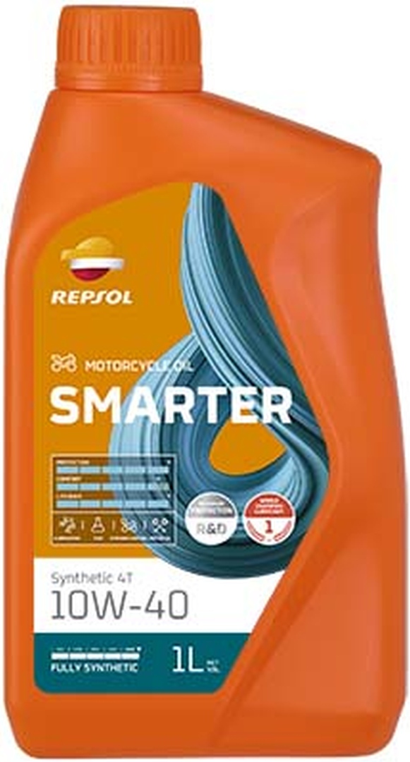 REPSOL motorový olej 4T SMARTER SYNTHETIC 10W40 1L MA2 syntetický (12) - nahrazuje RP163N51 (REPSOL motorový olej 4T SMARTER SYNTHETIC 10W40 1L MA2)