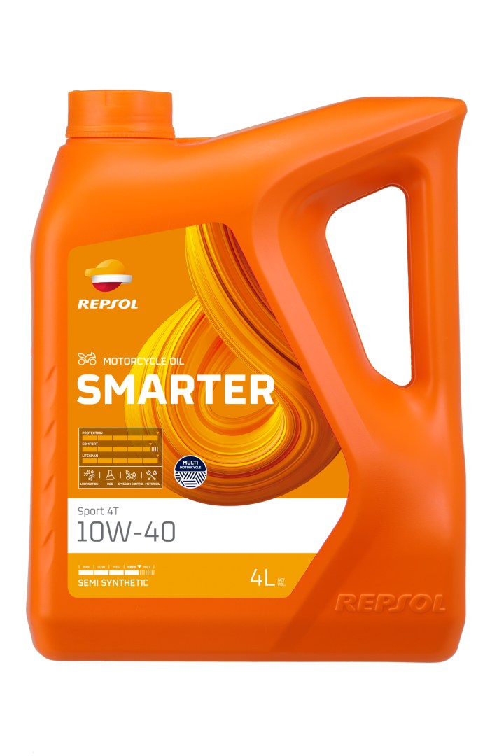REPSOL motorový olej 4T SMARTER sport 10W40 4L MA2 polosyntetický (5) - nahrazuje RP180N54 (REPSOL motorový olej 4T SMARTER sport 10W40 4L MA2)