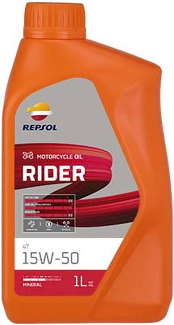 REPSOL motorový olej 4T RIDER 15W50 1L MA2 minerální (12) - nahrazuje RP165M51 (REPSOL motorový olej 4T RIDER 15W50 1L MA2 minerální (12) - nahrazuje)