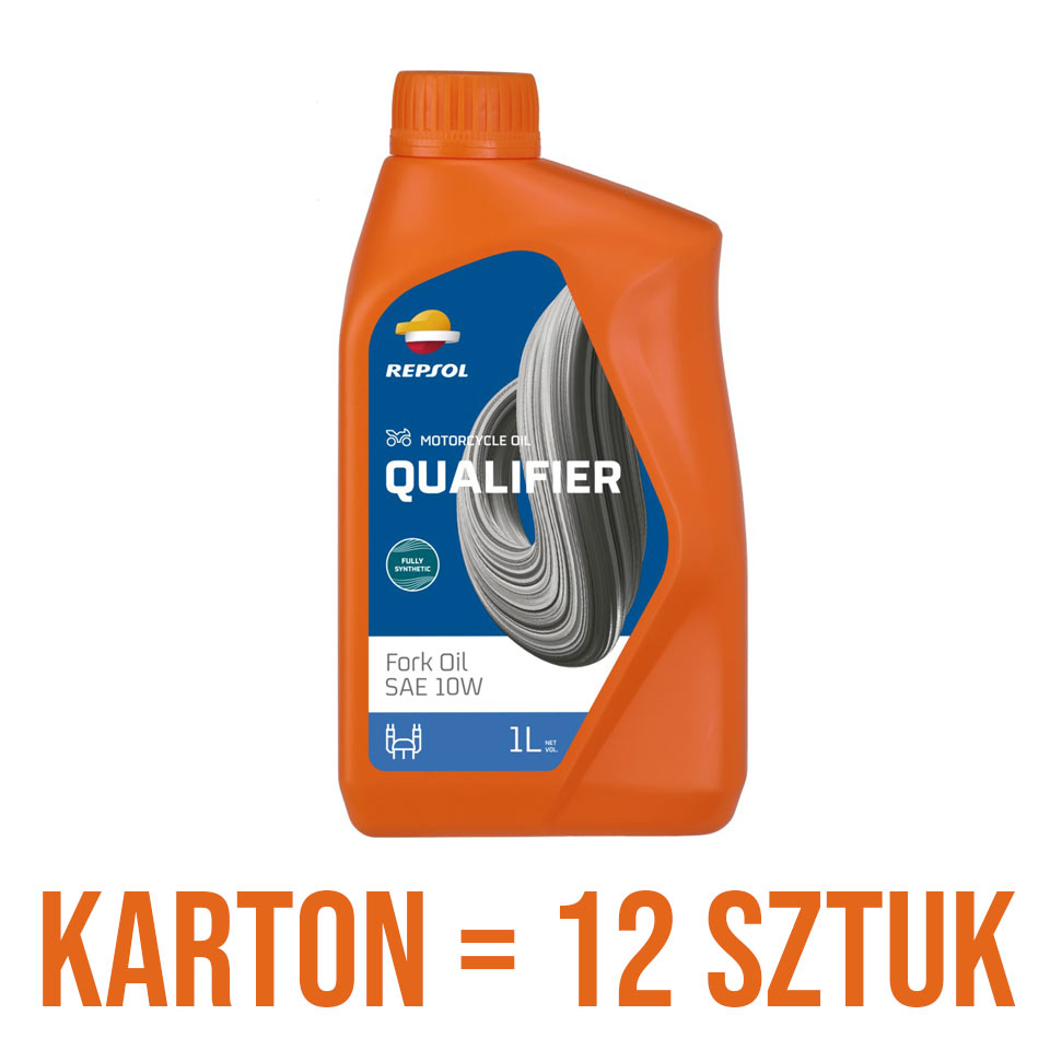 REPSOL olej do teleskopů / tlumičů / zavěšení QUALIFIER FORK OIL SAE 10W 1L - KARTON 12 kus (REPSOL olej do teleskopů / tlumičů / zavěšení QUALIFIER)