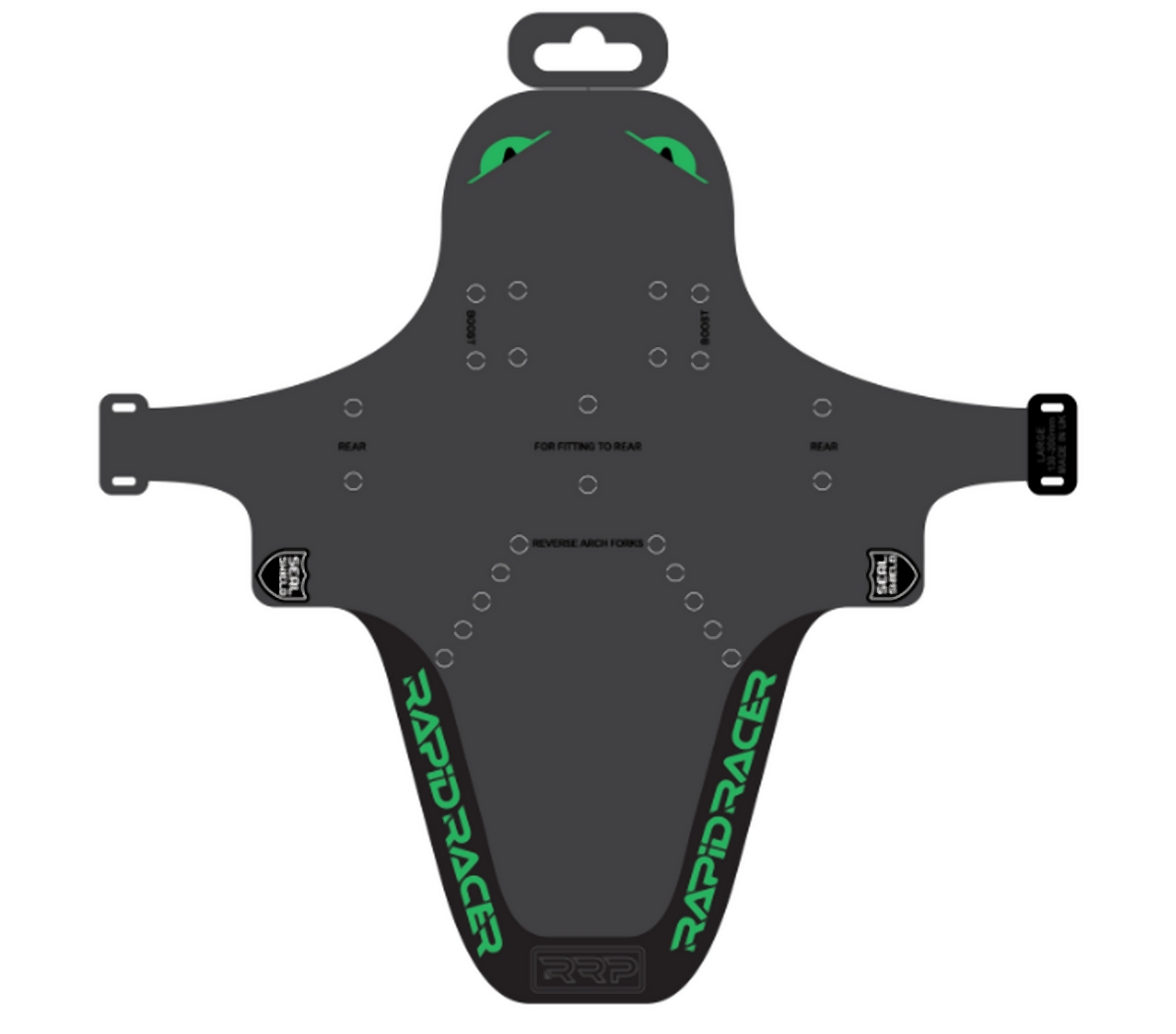 Levně RAPID RACER PRODUCT RRP blatník cyklistický ENDUROGUARD STANDARD barva černá/zelená (RAPID RACER PRODUCT RRP blatník cyklistický ENDUROGUARD STANDARD)