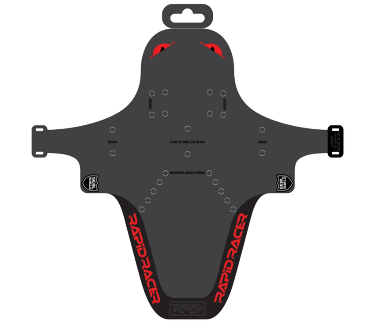 Levně RAPID RACER PRODUCT RRP blatník cyklistický ENDUROGUARD STANDARD barva černá/červená (RAPID RACER PRODUCT RRP blatník cyklistický ENDUROGUARD)