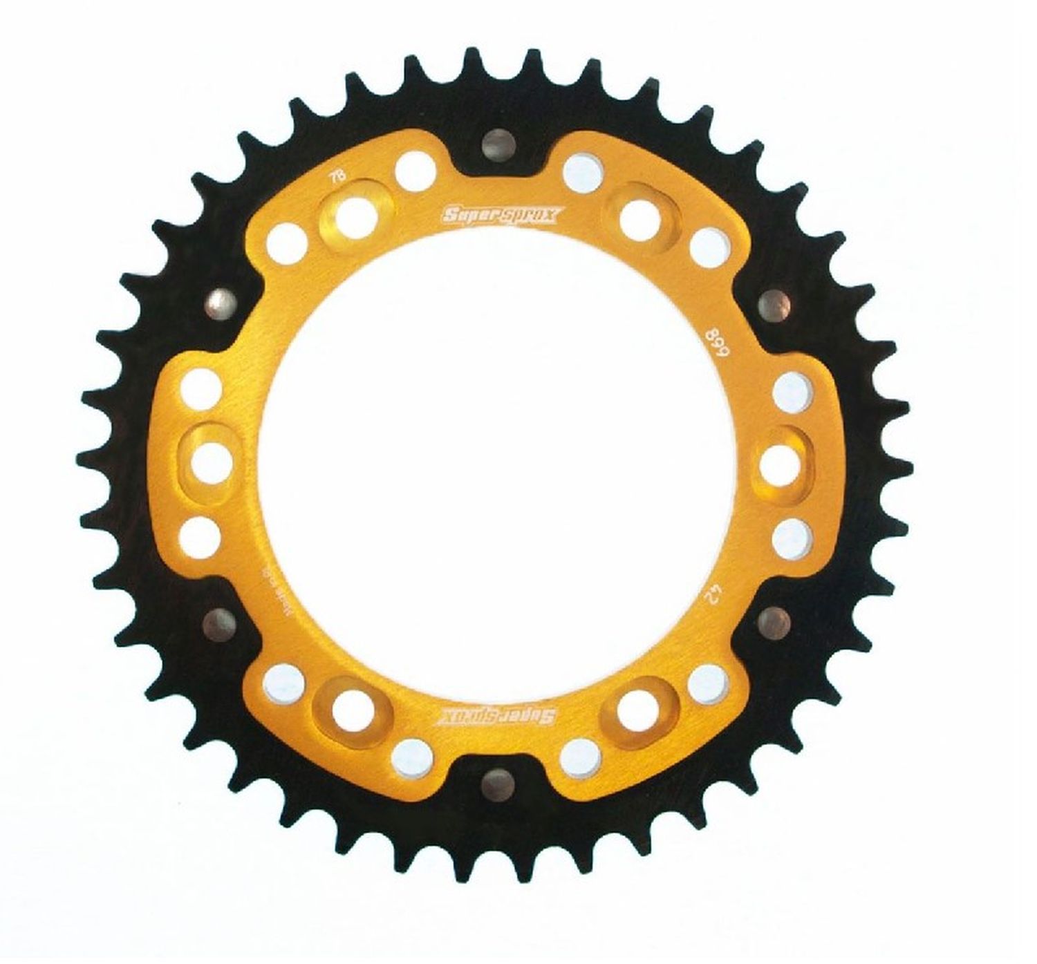 SUPERSPROX rozeta STEALTH (ocel-hliník) 4454 45 KTM 790/890/950/990/1050/1090/1190/1290 ADVENTURE/SUPER ADVENTURE (JTR899.45) barva zlatá