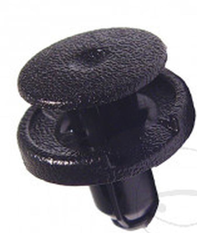 TOURMAX plastové montážní hmoždinky (hloubka 16,4mm, tloušťka 7,2mm, šířka hlavy 17mm, celková délka 19,4mm) (10 kusů) vyrobeno v Japonsku