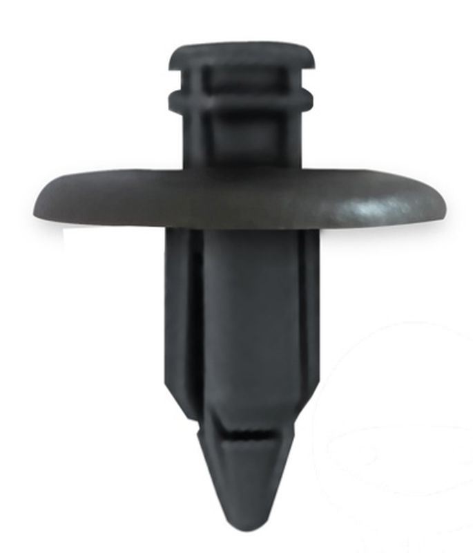 TOURMAX plastové montážní hmoždinky (hloubka 19mm, tloušťka 8mm, šířka hlavy 20mm, celková délka 21,5mm) (10 kusů) (HONDA 90653-HW3-671, KAWASAKI 92039-0086, SUZUKI 09409-07333) vyrobeno v Japonsku