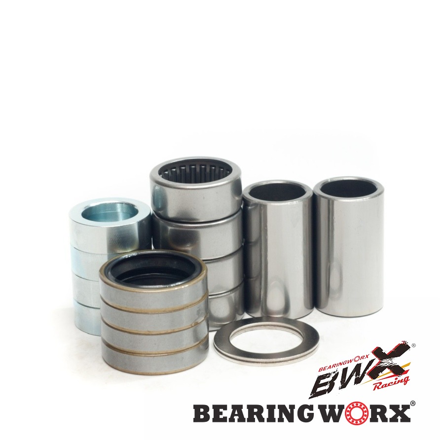 BEARING WORX sada na opravu kyvné vidlice KTM SX/SXF 16-22, EXC-EXCF 17-23, HUSABERG 390/450 09-11, HUSQVARNA 16-19, BETA RR,HUSQVARNA TC/FC 16-23, FE/TE 17-23 (28-1125)(pouzdro/objímka 17X22X39mm-2 kusy, ložiska 22X28X12mm-4 kusy)