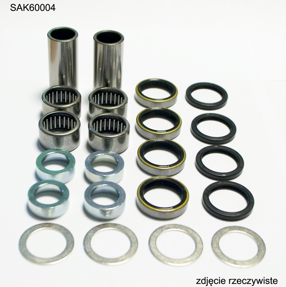 BEARING WORX sada na opravu kyvné vidlice KTM SX/SXF 04-15 ,EXC/EXCF 04-16, HUSQVARNA TE/FE 11-16,HUSABERG TE/FE 11-14, (28-1168) (pouzdro/objímka 17X22X48mm-2 kusy, ložiska 22X28X16mm-4 kusy)