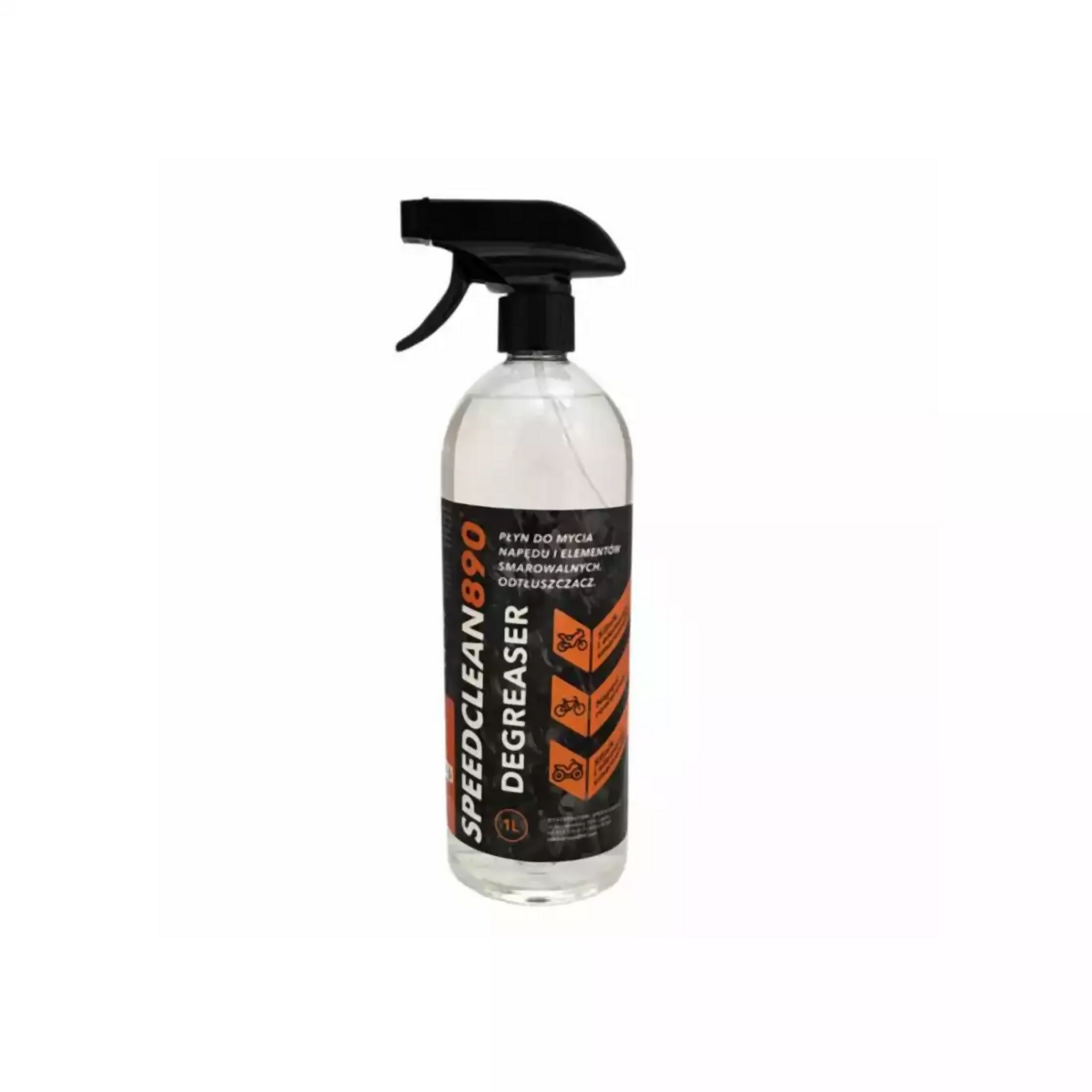 SPEEDCLEAN 890 DEGREASER tekutina na umývání pohonu motocyklovéGO i GO, motoru i dílů mazivooválnýCH POJEMNOSĆ 1L