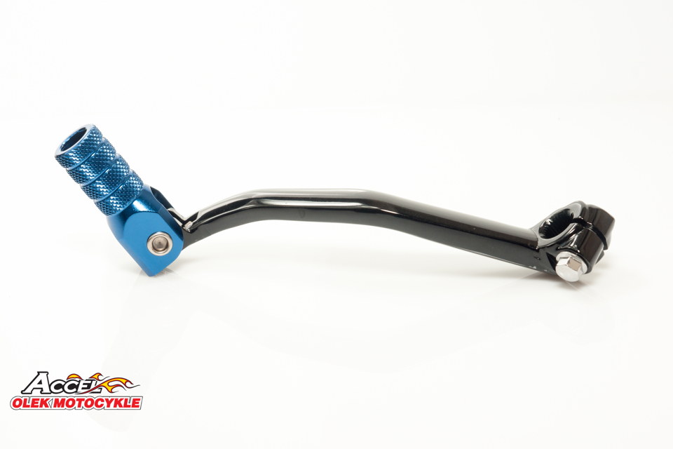 ACCEL shift lever YAMAHA YZ 125/250 05-25, FANTIC XE / XX 125 21-25 aluminium black, blue tip (1C3-18110-00-00)
