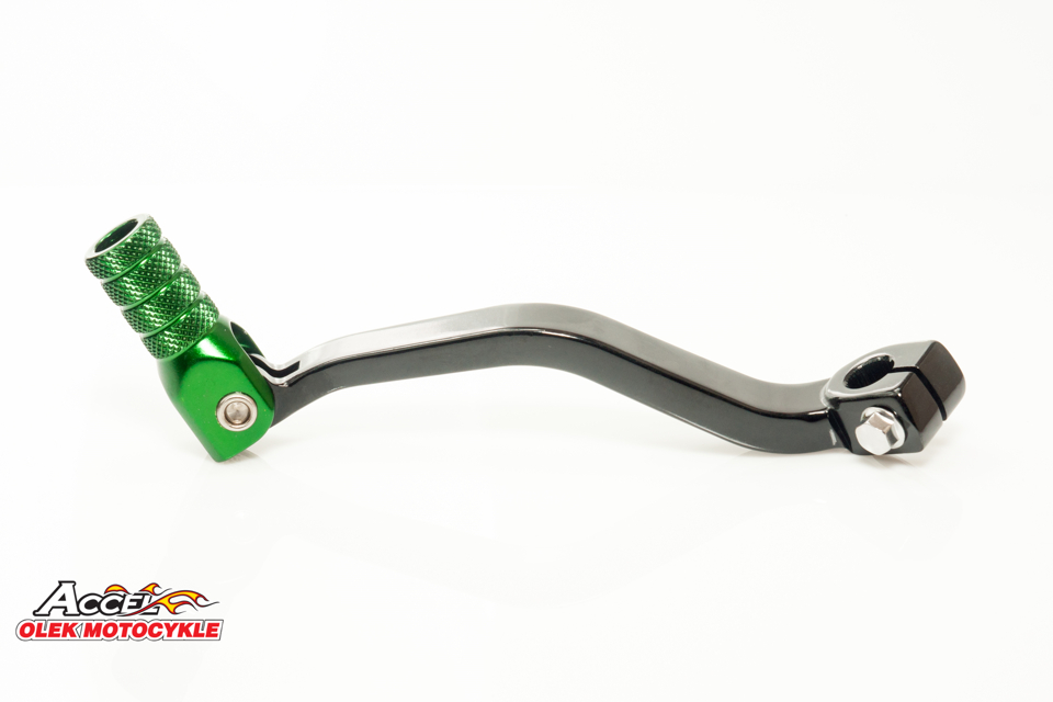 ACCEL spojková páčka KAWASAKI KX 60 85-02, KX 80/85 91-25 hliníková barva černá, koncovka zelená
