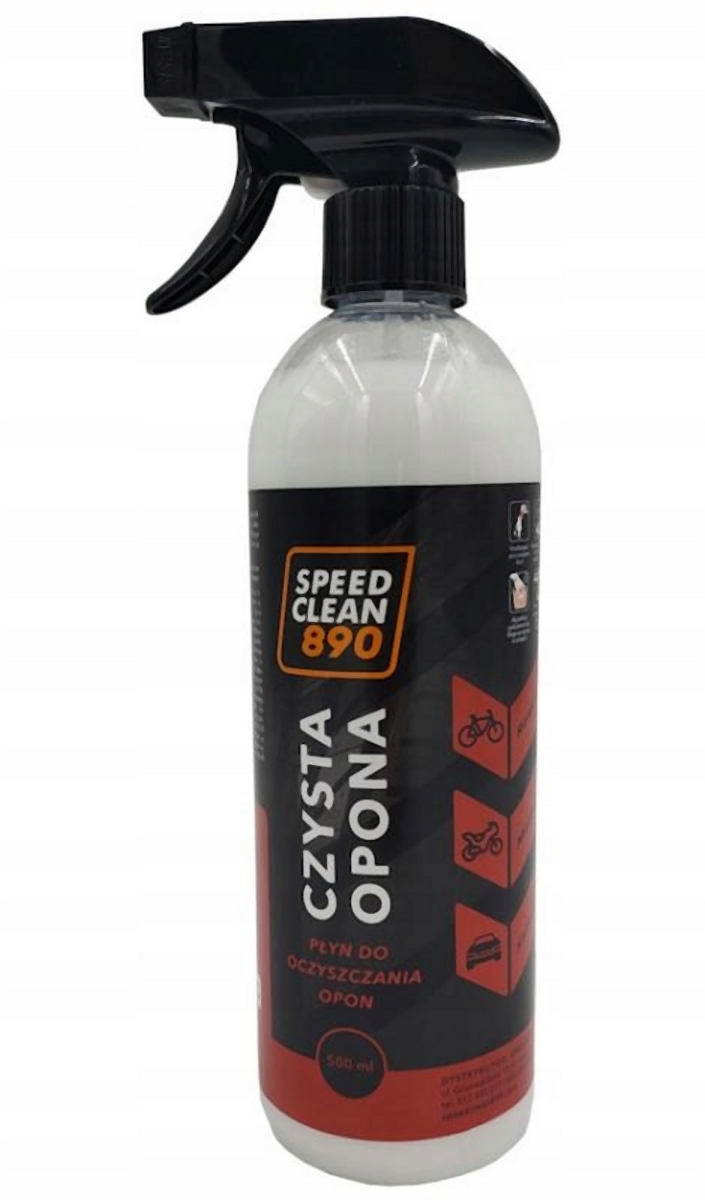 SPEEDCLEAN 890 tekutina na umývání pneumatik i dílů gumaCH objem 500ML