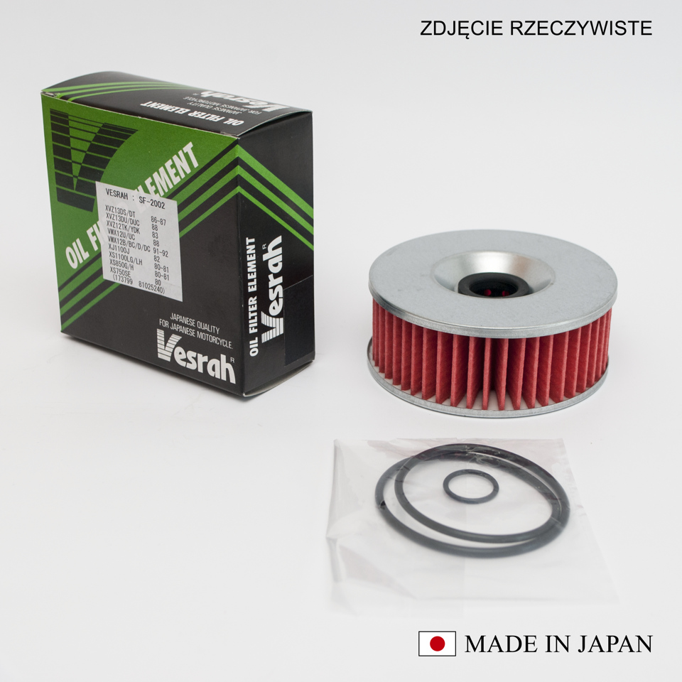 VESRAH olejový filtr HF146 (s O-kroužky) vyrobeno v Japonsku